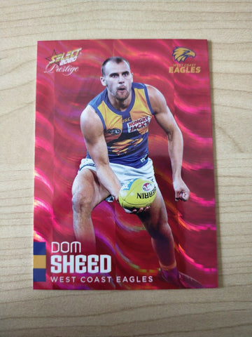 2021 AFL TEAMCOACH TEAM COACH PRIZE CARD WEST COAST EAGLES JACK