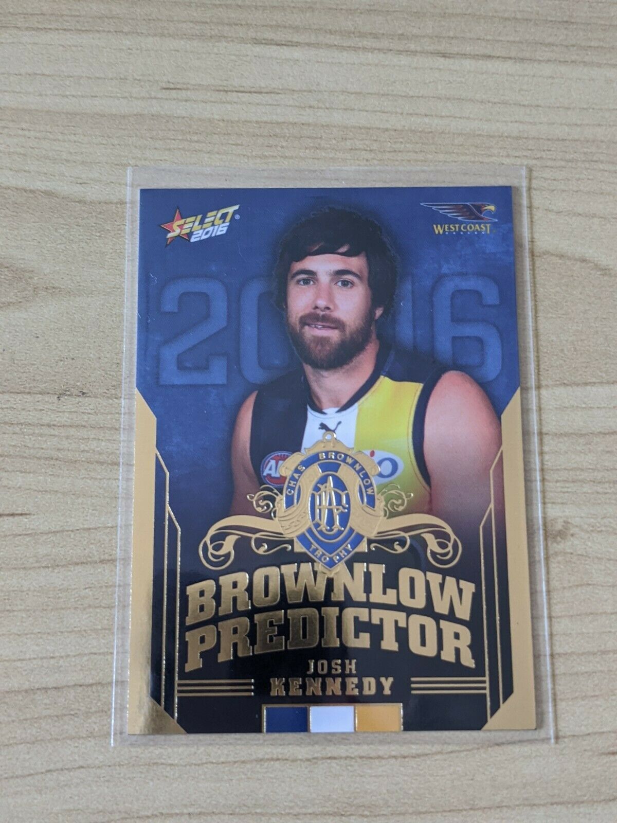 2016 AFL Select Brownlow Predictor Josh Kennedy  West Coast Eagles  87/250