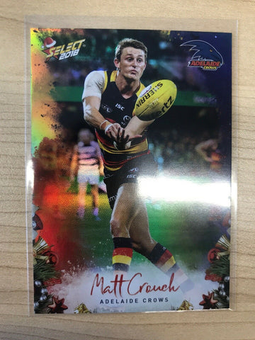 AFL 2018 Select Christmas Holofoil Card X4 - Adelaide Matt Crouch