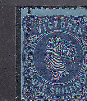 Victoria Australian States SG 180b 1/- Deep blue/blue Mint