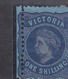 Victoria Australian States SG 180b 1/- Deep blue/blue Mint