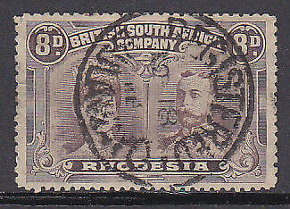 British South Africa SG 147 8d dull purple and purple Used Stamp