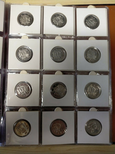 Australian 1966-1998 Proof 5c And 10c Collection In Album