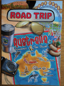 Australia RoadTrip cars map Whales reptiles animals flags scarce Stamp Pack