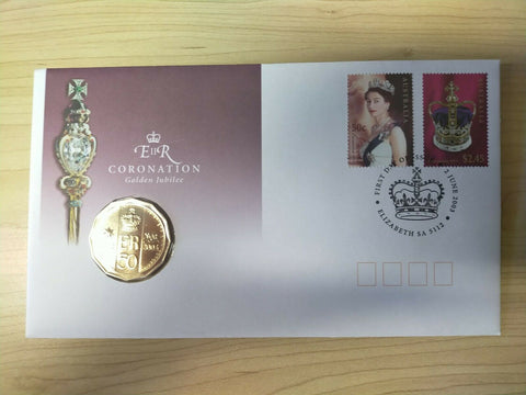 2003 Queen Elizabeth II Coronation Golden Jubilee PNC First Day Of Issue