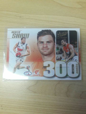 2020 Select Prestige 300 Game Case Card Heath Shaw GWS Giants No.155