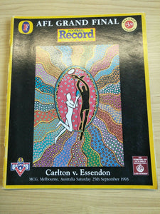 AFL 1993 Grand Final Football Record Carlton v Essendon
