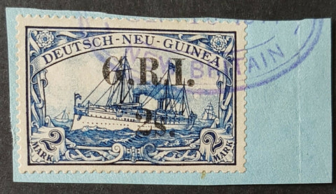 2/ GRI on 2 M German New Guinea SG 13 replaced stop after I variety