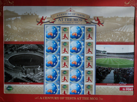 Australia Post 2006 A Century of Tests at the MCG Stamp Sheet