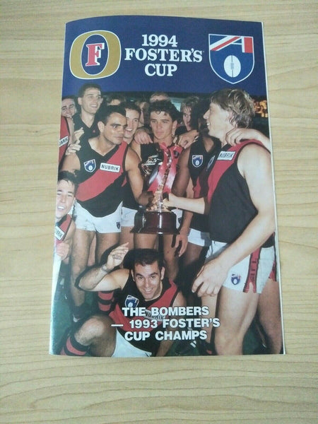 AFL 1993/4 Four different Foster's Cup Collingwood Games Souvenir Football Records