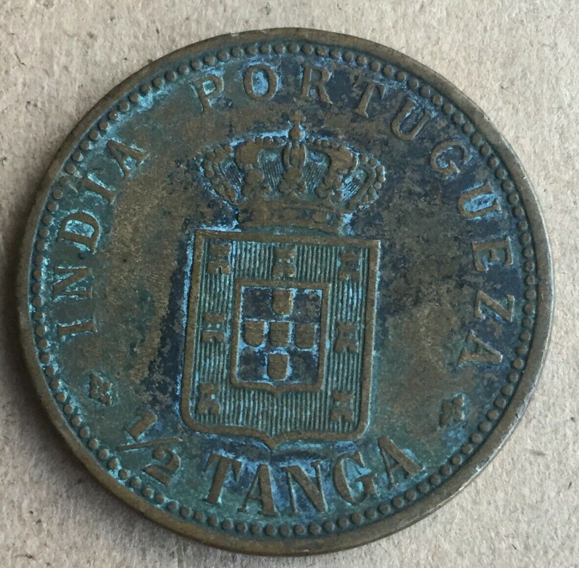 Portuguese India Half Tanga 1903