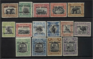 North Borneo Malayan States SG 214/32 Set of 15 to $2 MLH animals birds trains