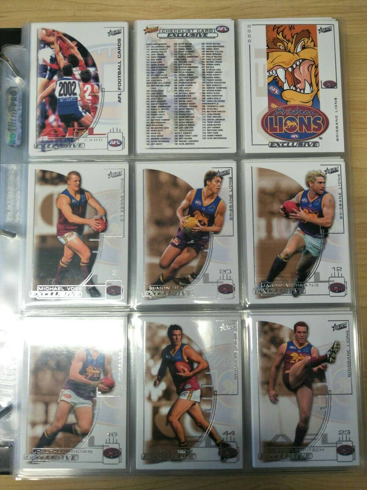 2002 AFL Select Exclusive Complete Base Set