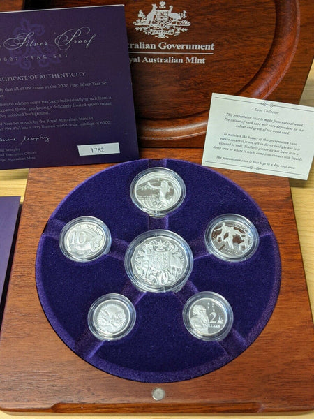 Australia 2007 Royal Australian Mint Fine Silver Proof Set