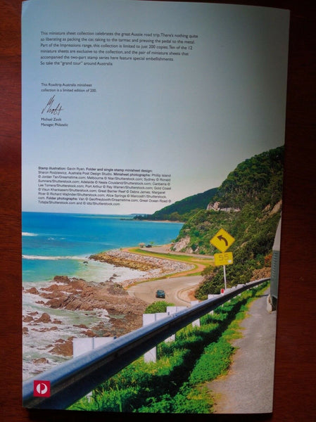 Road Trip Minisheet Collection 2013 Limited Edition only 200 issued