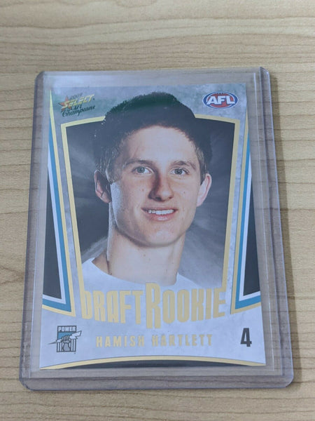 2009 Select AFL Champions Draft Rookie Card DR4: Hamish Hartlett (Port Adelaide)