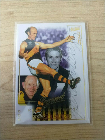 2002 Select SPX Exclusive Gold Legend Card Kevin Bartlett Richmond LC1