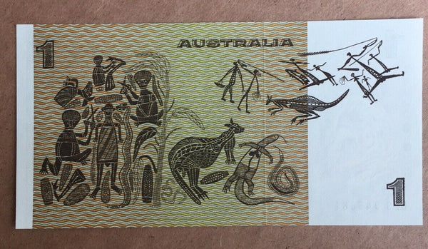 Australia 1982 R78L $1 Johnston/Stone Last Prefix Uncirculated