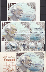 Tonga Whales Artist Cromalin Proof of mini sheet. Scarce