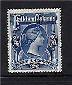 Falkland Islands Falklands SG 41 2s 6d deep blue Queen Victoria fresh MLH