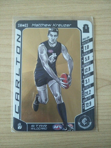 2016 Teamcoach Star Wildcard Matthew Kreuzer Carlton SW-03