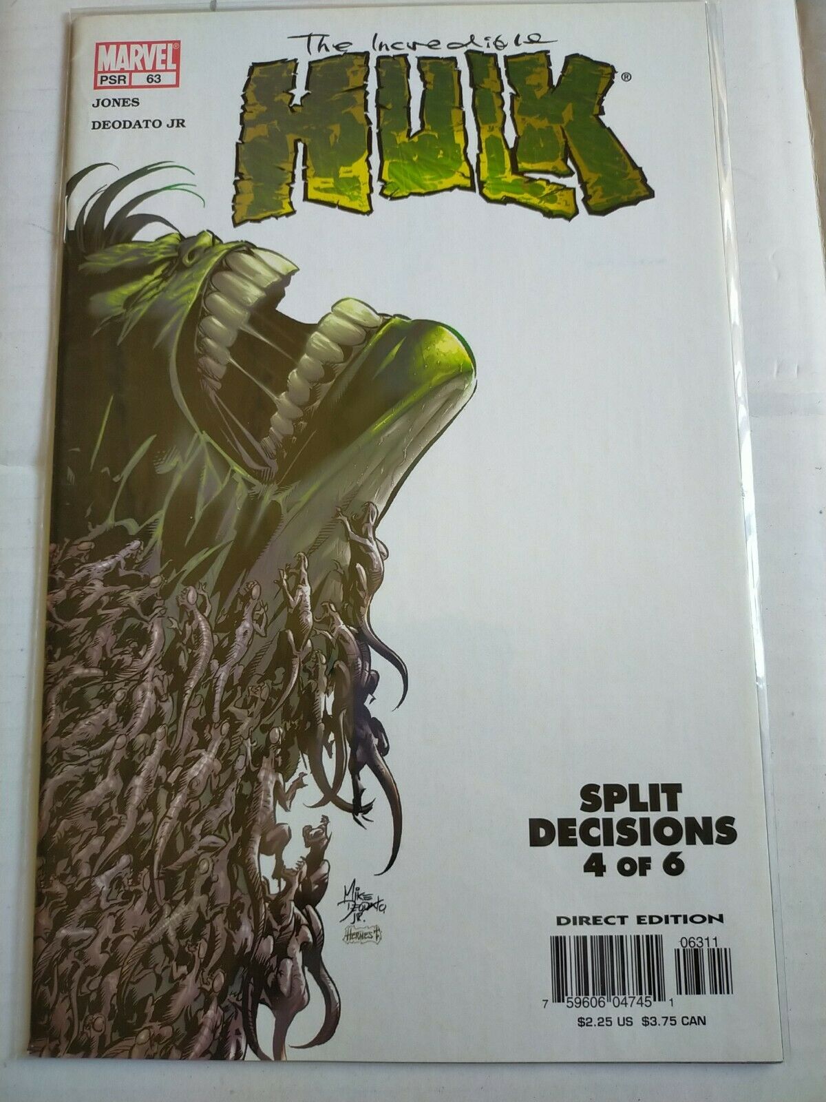 Marvel 63 2003 The Incredible Hulk Comic Split Decisions 4 of 6