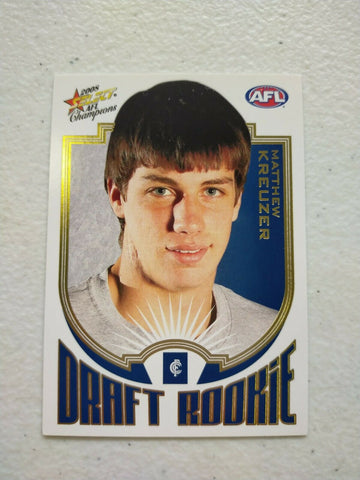2008 Select Champions Draft Rookie Matthew Kreuzer Carlton
