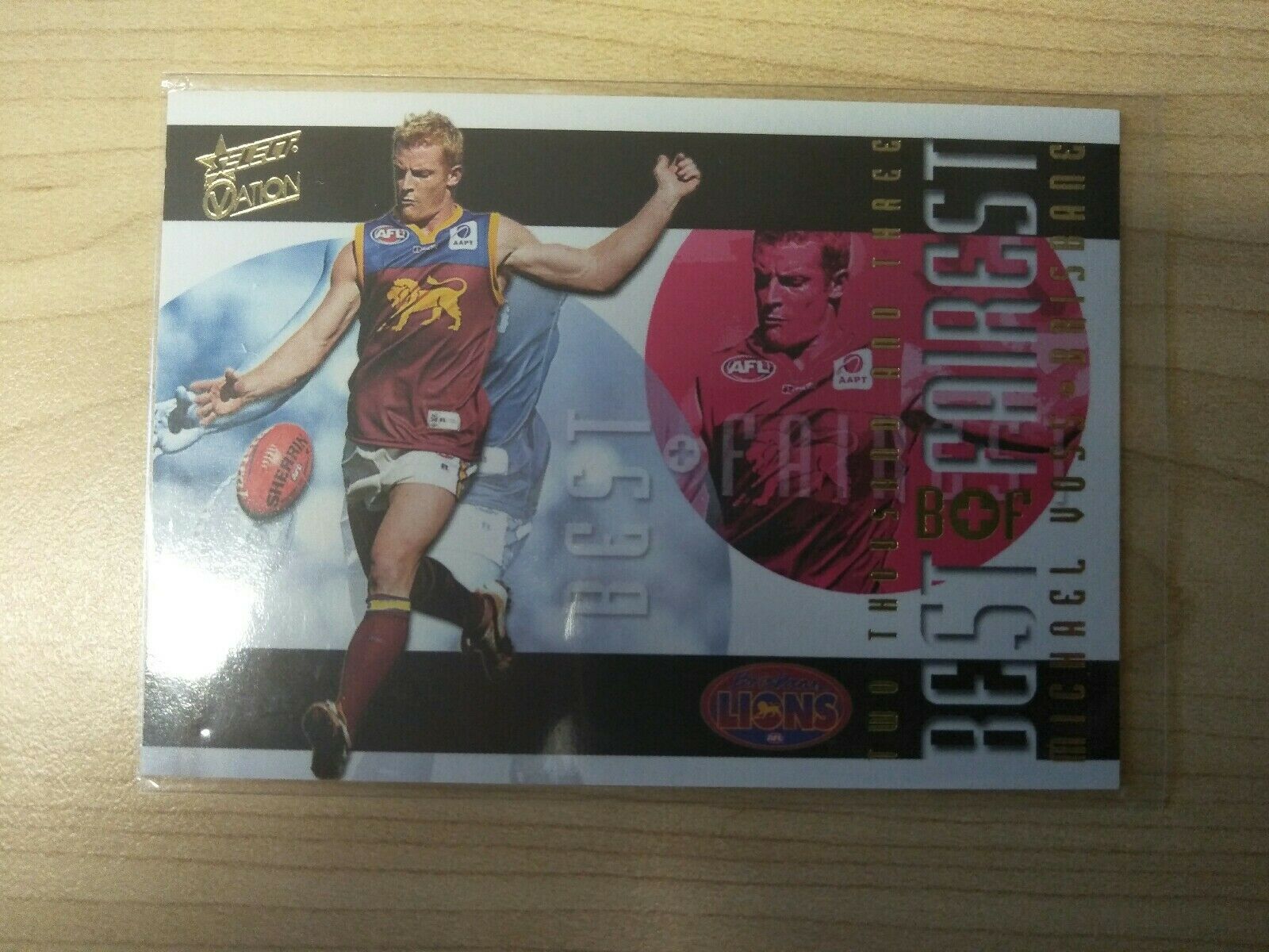 2004 Select Ovation Best & Fairest Michael Voss Brisbane Lions