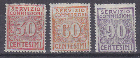 Italy Michel 6-8 SERVIZIO COMMISSIONI Set of 3  MLH
