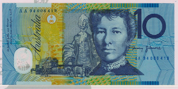 Australia 1994 $5 and $10 Banknotes Matching Serial Numbers In deluxe official folders.