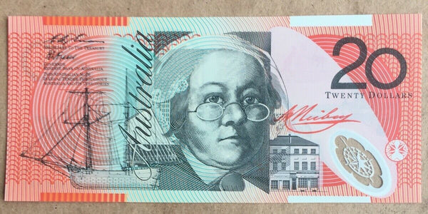 Australia 1996 $20 Fraser Evans Polymer R416c  Uncirculated