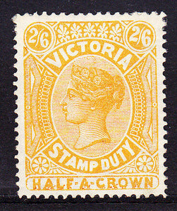 Victoria Australian States SG 292a Stamp Duty 2s 6d Yellow MH