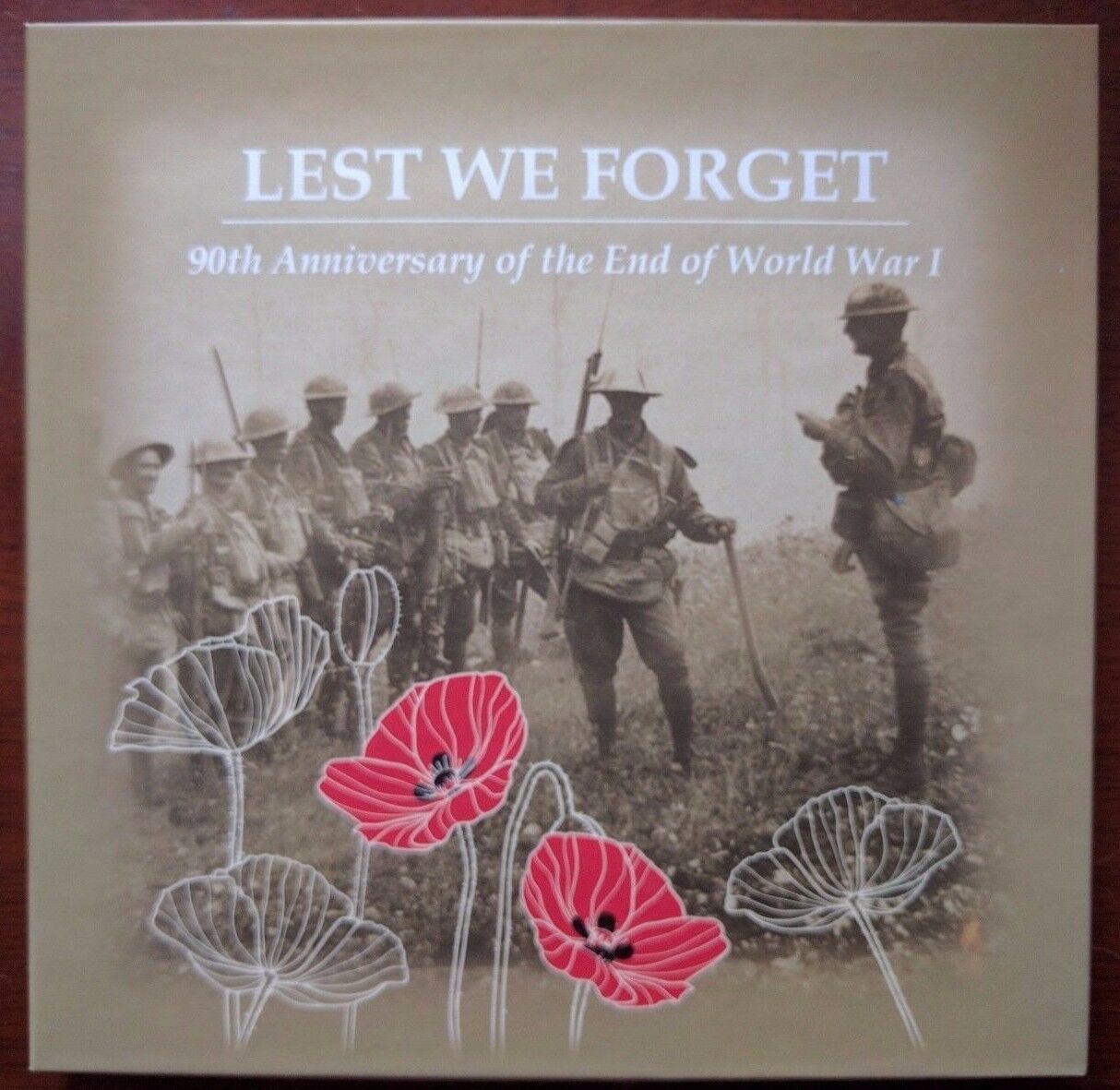 2008 AUSTRALIA LEST WE FORGET STAMP AND COIN FOLDER LIMITED EDITION 0997/1000
