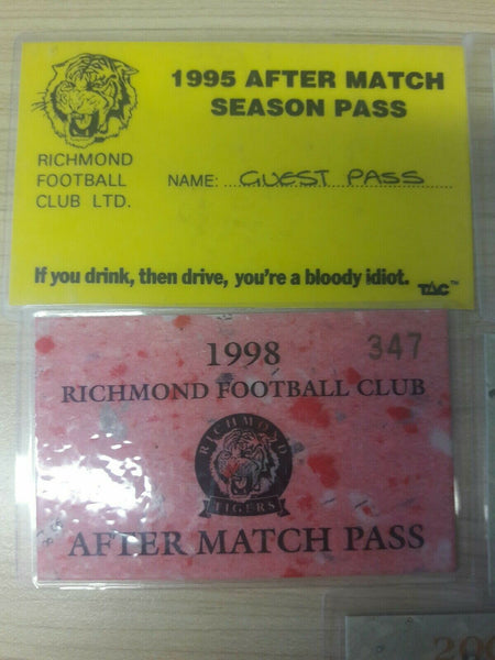 90s-2000s Afl after  Match Passes season