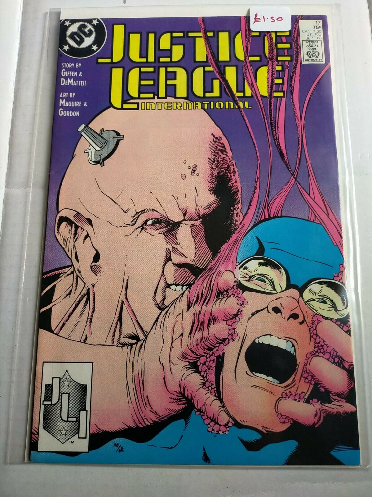 DC 1988 September #17 Justice League International Comic