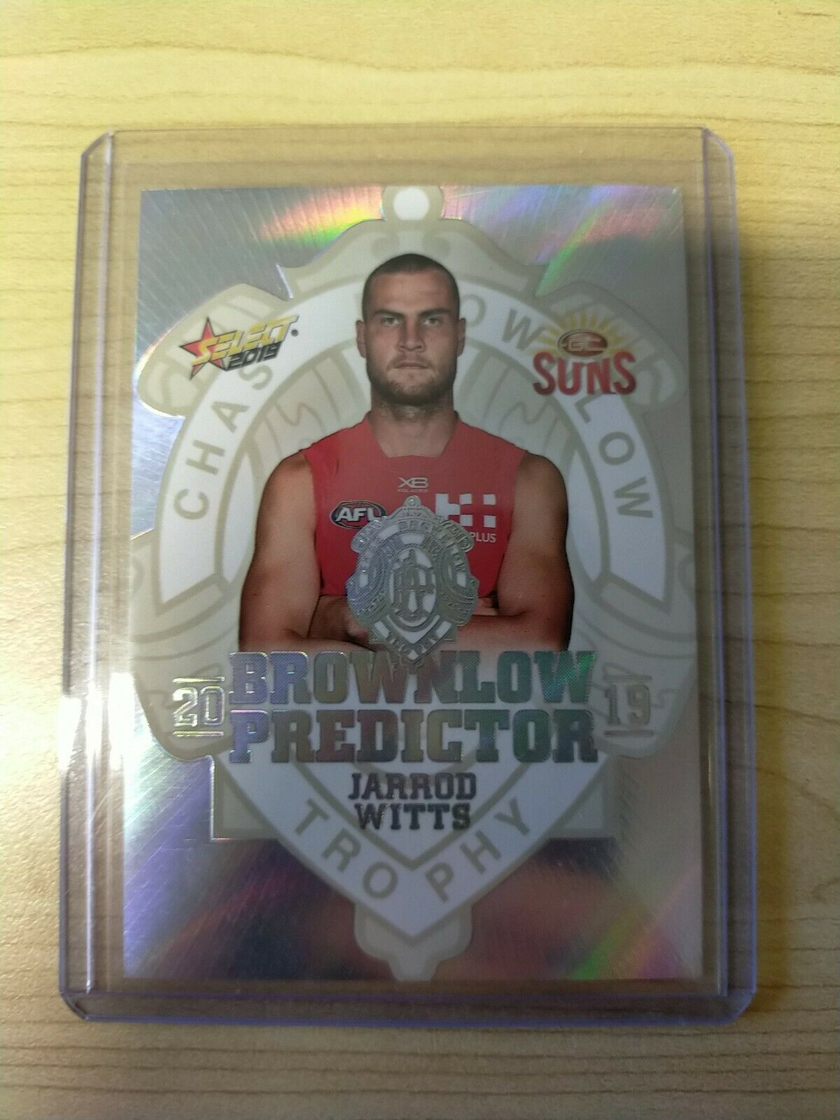 2019 Select Platinum Brownlow Predictor Jarrod Witts GC Suns No.023/45