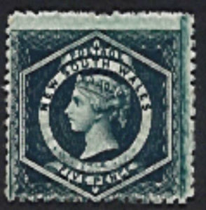 NSW Australian States SG 233da 5d blue-green Wmk sideways Mint