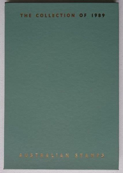 Australia Post 1989 Year Album. This book contains all the different simplified stamps issued in that year.