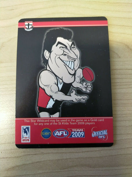 2009 Teamcoach Star Wildcard Printing Error Card Lenny Hayes St Kilda