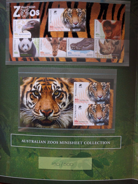 2012 Australian Zoos Minisheet Collection Limited Edition 180/500