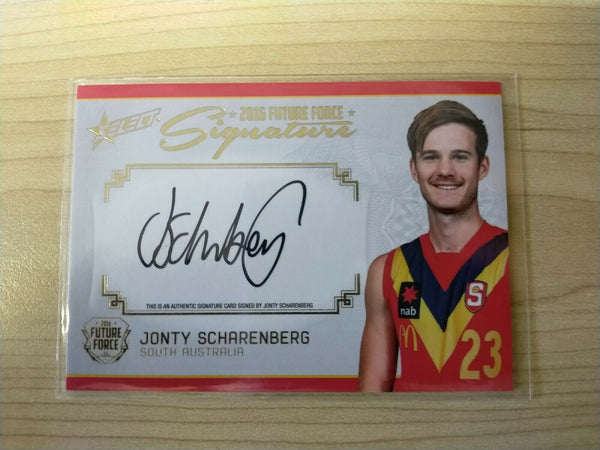 2016 Select Future Force Gold Signature Jonty Scharenberg