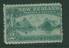 NZ New Zealand SG 269 2s blue-green Milford Sound MH