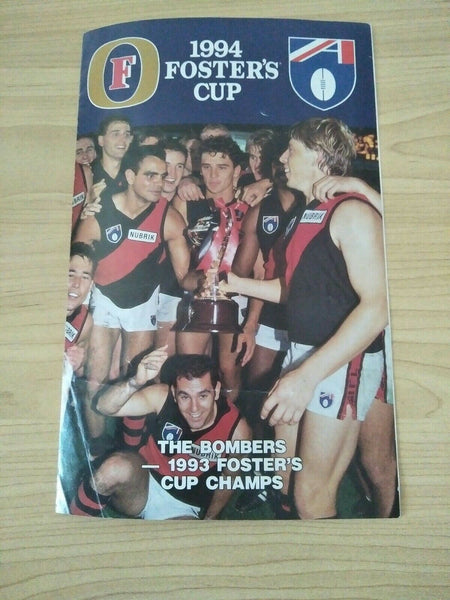 AFL 1993/4 Four different Foster's Cup Collingwood Games Souvenir Football Records