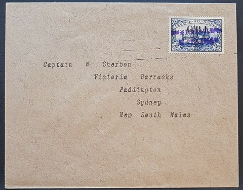 GRI on German New Guinea Colonies 2/- on 2 M First Day Cover. Extremely rare