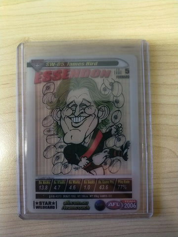 2006 Teamcoach Star Wildcard James Hird Essendon Football Background