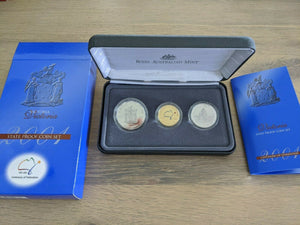 Australia 2001 Victoria Centenary of Federation State Proof Coin Set Colour $1 With COA