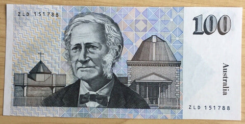 Australia 1992 $100 Mawson Signed Fraser Cole Last Signature Uncirculated R613L