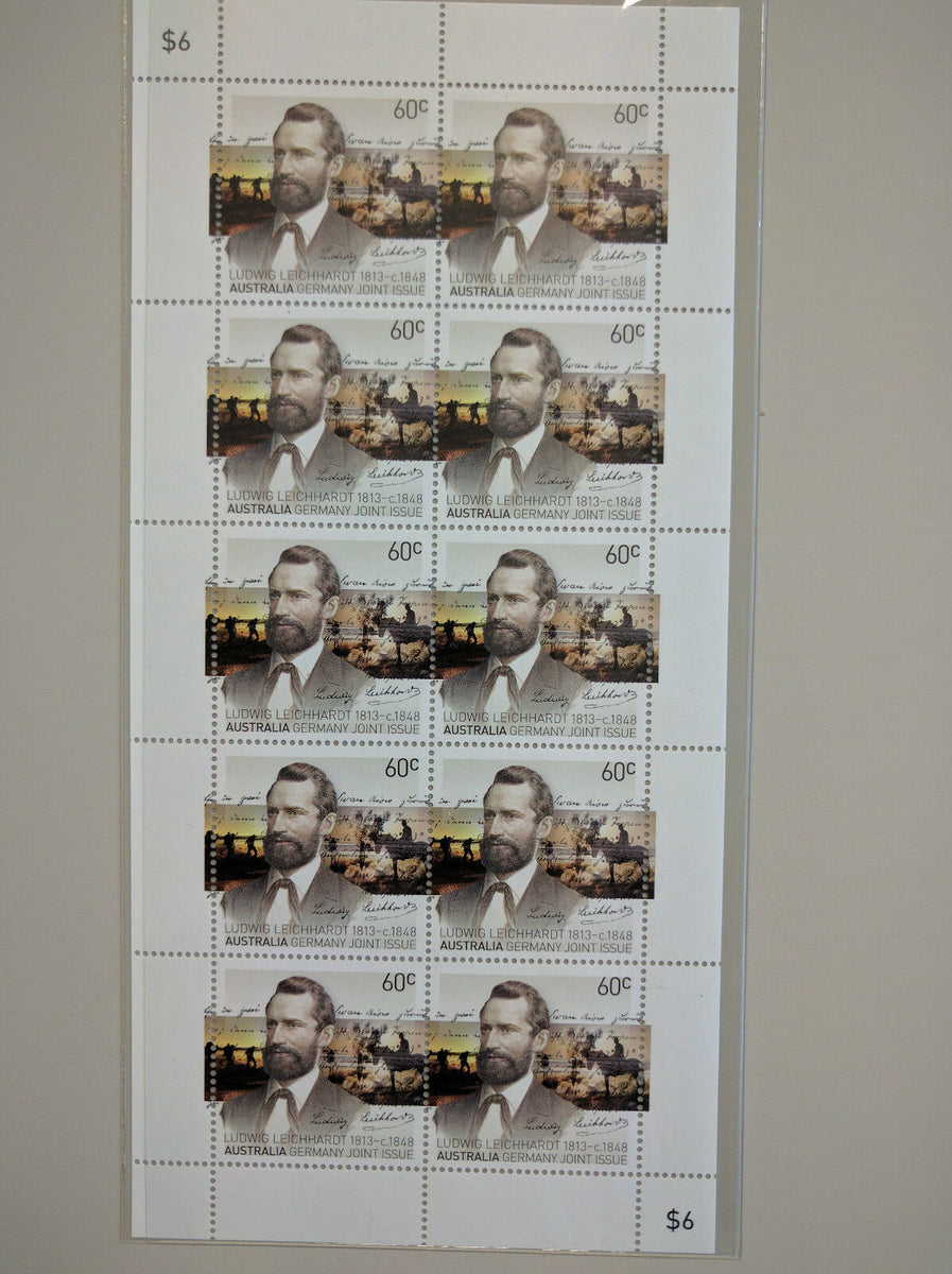 Australia Post Germany Join Issue Ludwig Leichhardt Stamp Pack ...