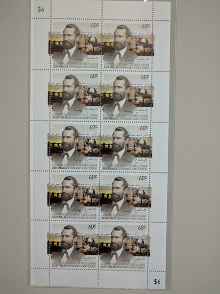 Australia Post Germany Join Issue Ludwig Leichhardt Stamp Pack