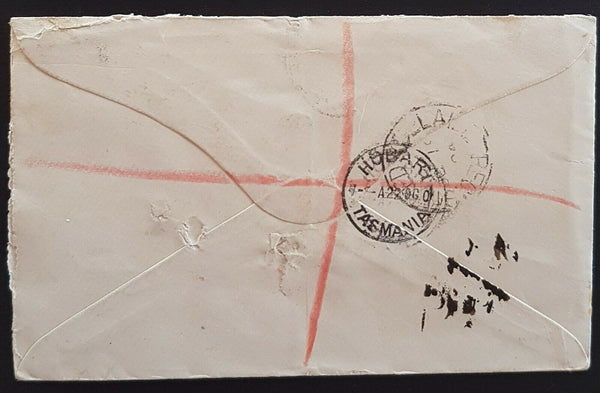 SA, Tasmania, Australian States, SG 268, 2x SG180, registered to Tatts Hobart,